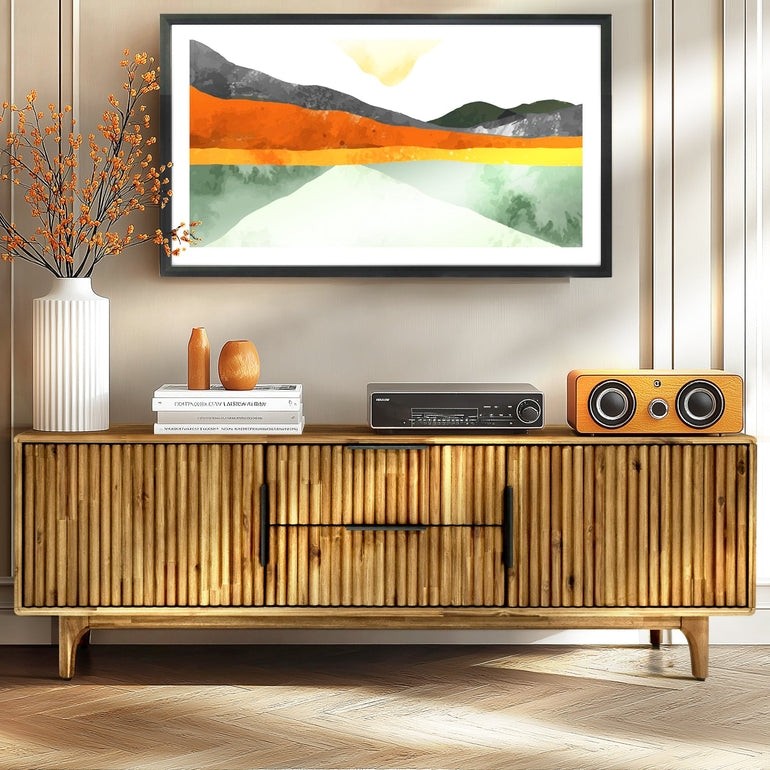 Bosk Wood Fluted TV Stand