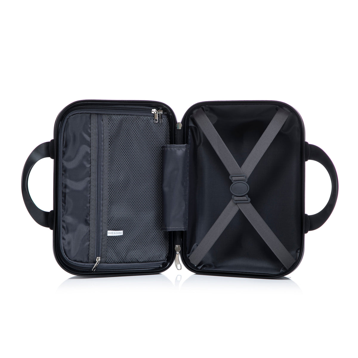 14' & 20' ABS Spinner Wheel Luggage Set with Cosmetic Case
