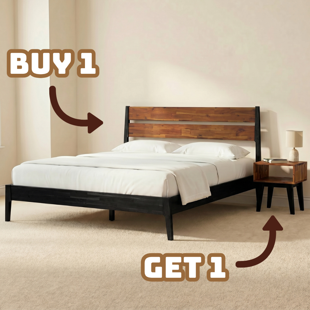 Callisto Solid Wood Bed Frame