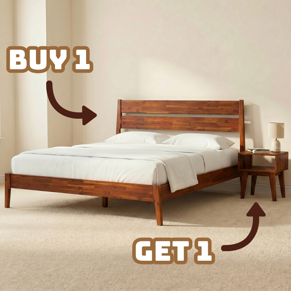 Callisto Solid Wood Bed Frame
