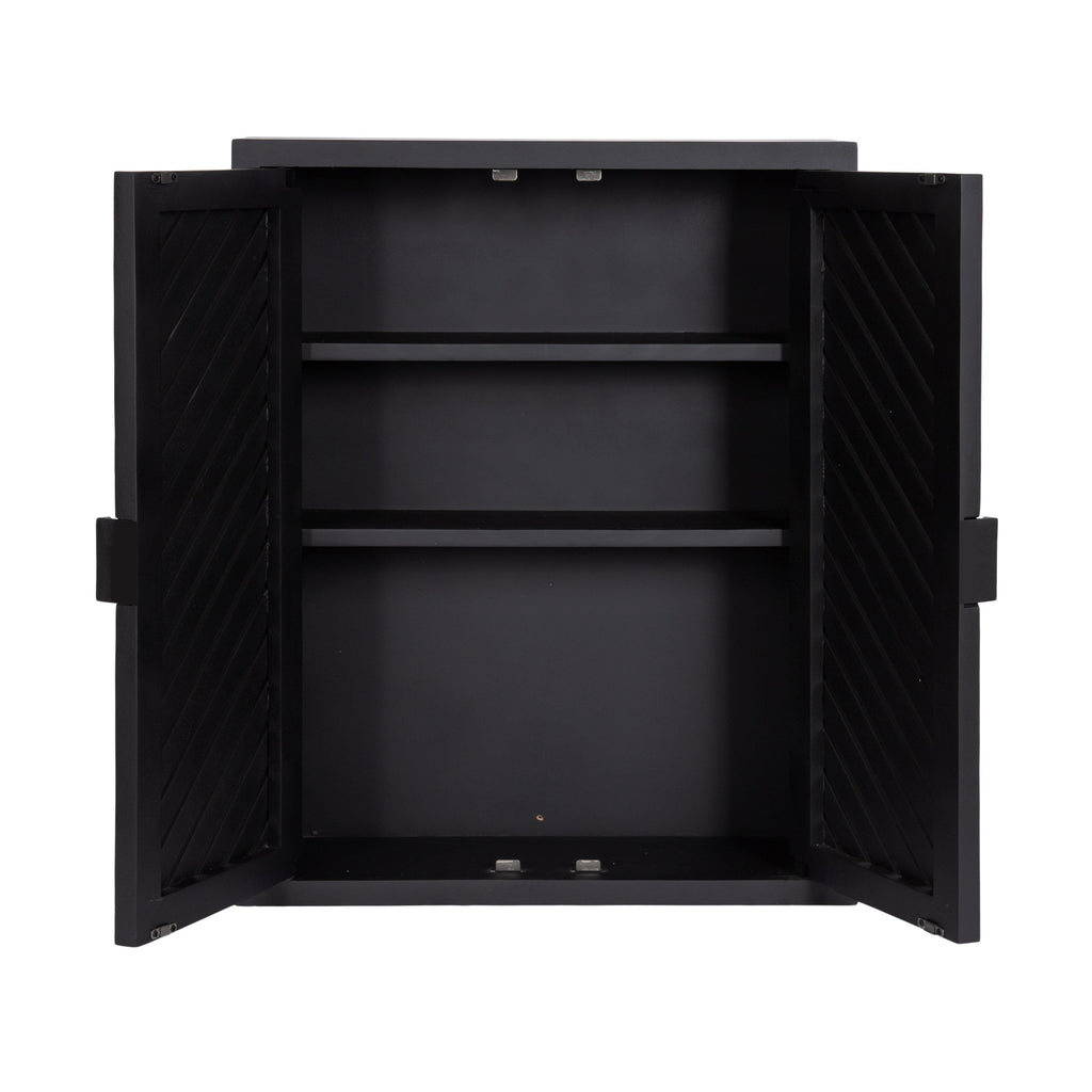Mezzeta Tall Wood Bath Cabinet