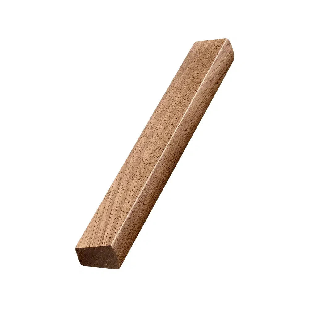 Lacquered Walnut Wood "Trim" Straight Drawer Pulls
