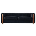 Contemporary Velvet Sofa Couch 84.25''W for Living Room