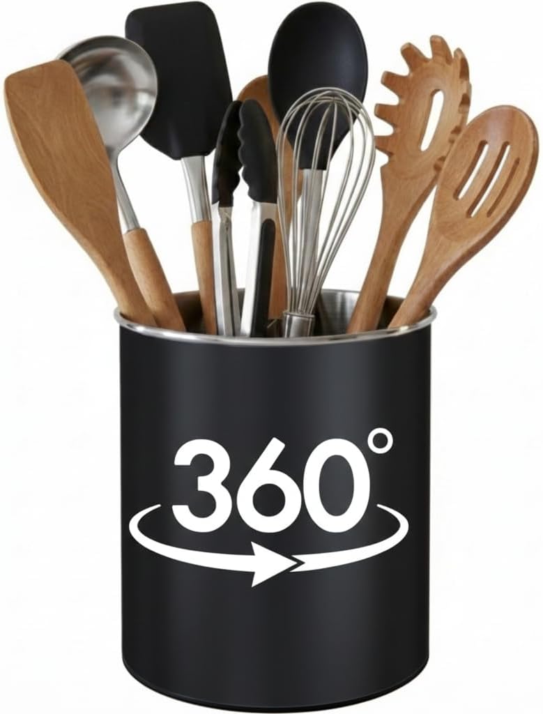 Rotating Utensil Holder — Metal