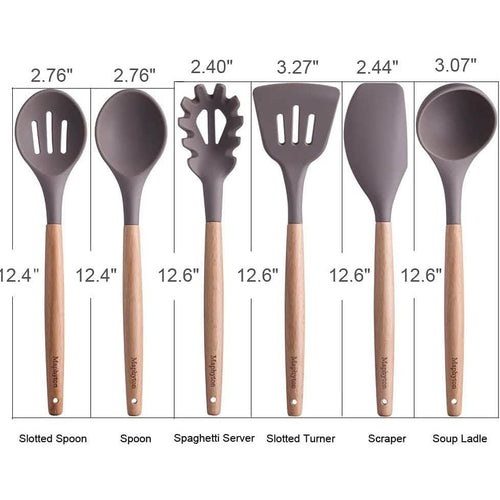 6-Piece: Maphyton Nonstick Silicone Cooking Utensils Set