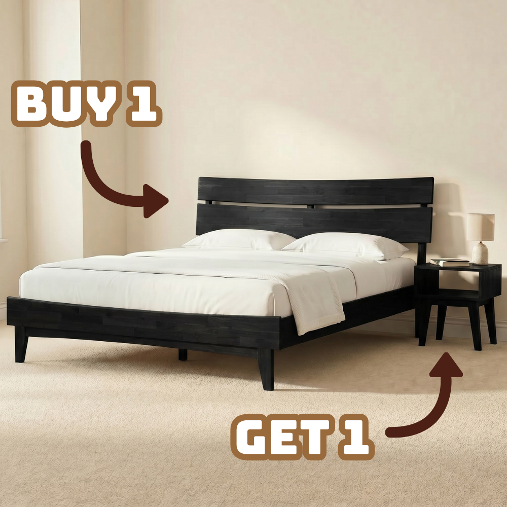 Aurora Solid Wood Bed Frame