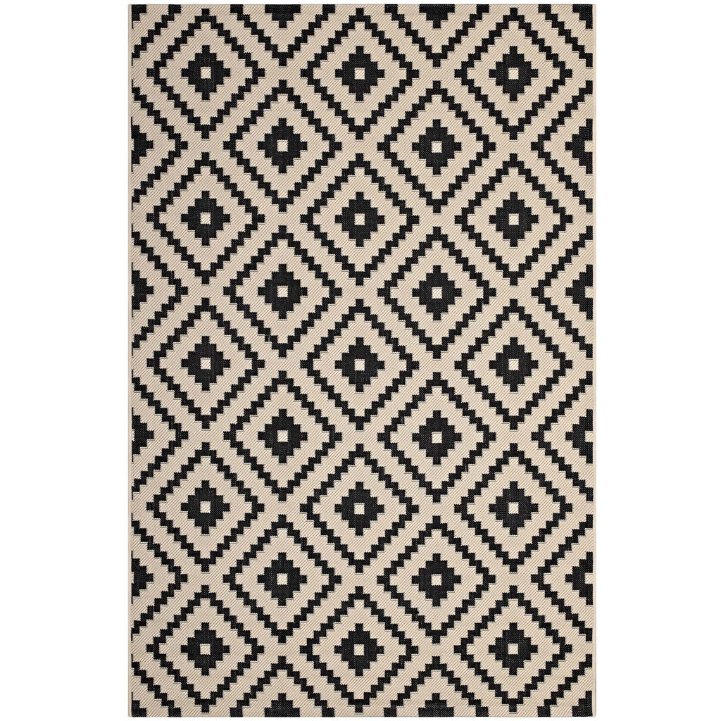 Perplex Geometric Diamond Trellis Indoor and Outdoor 5x8 Area Rug by Modway