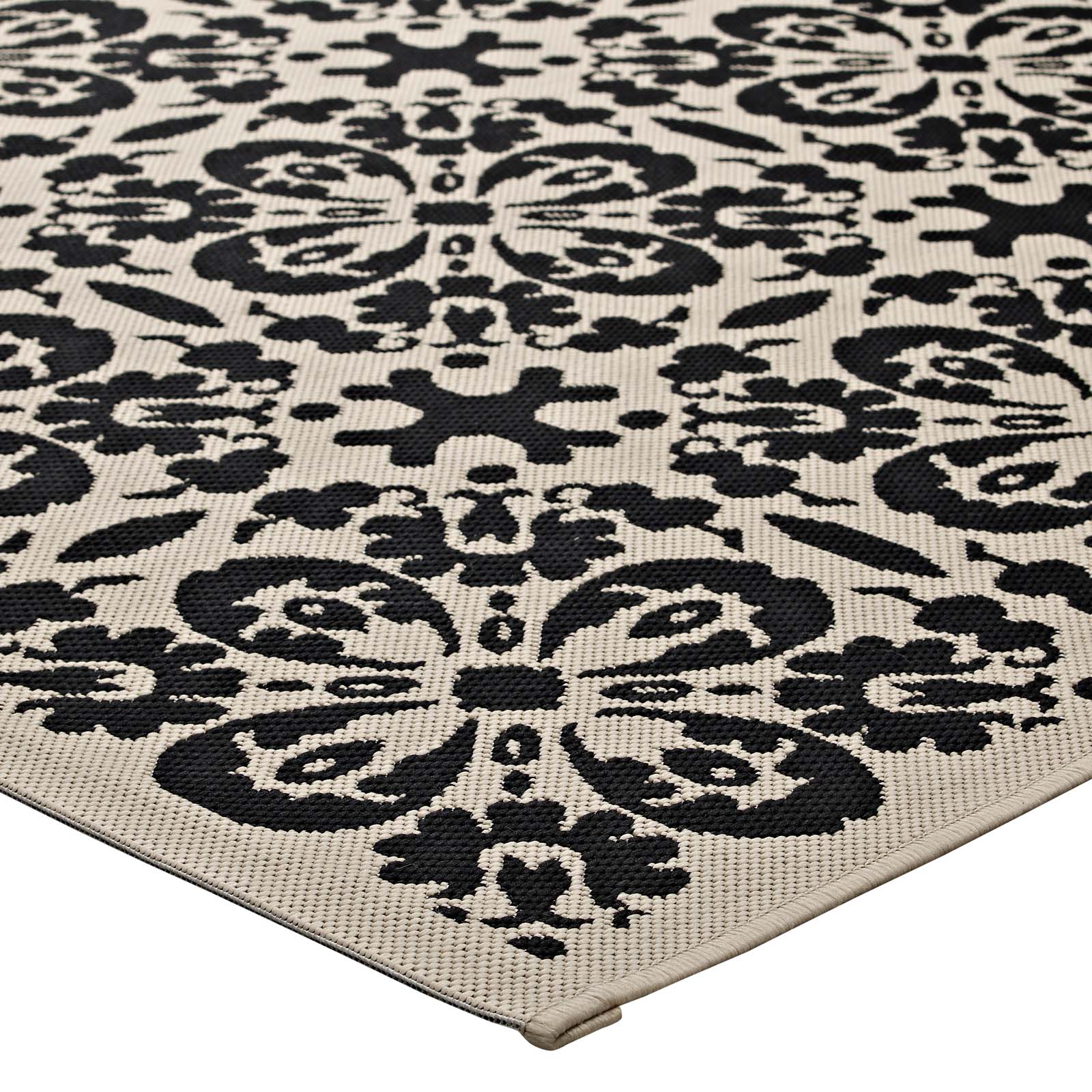 Ariana Vintage Floral Trellis Indoor and Outdoor 5x8 Area Rug by Modway