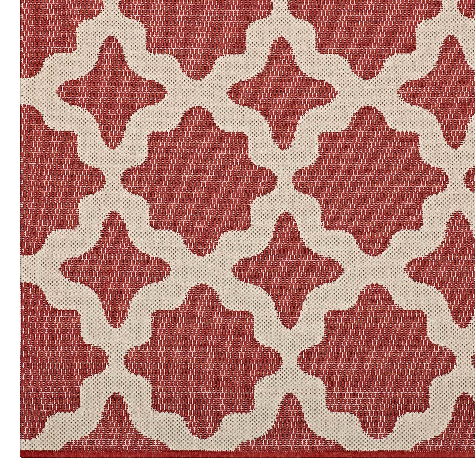 Cerelia Moroccan Trellis Indoor and Outdoor 8x10 Area Rug by Modway