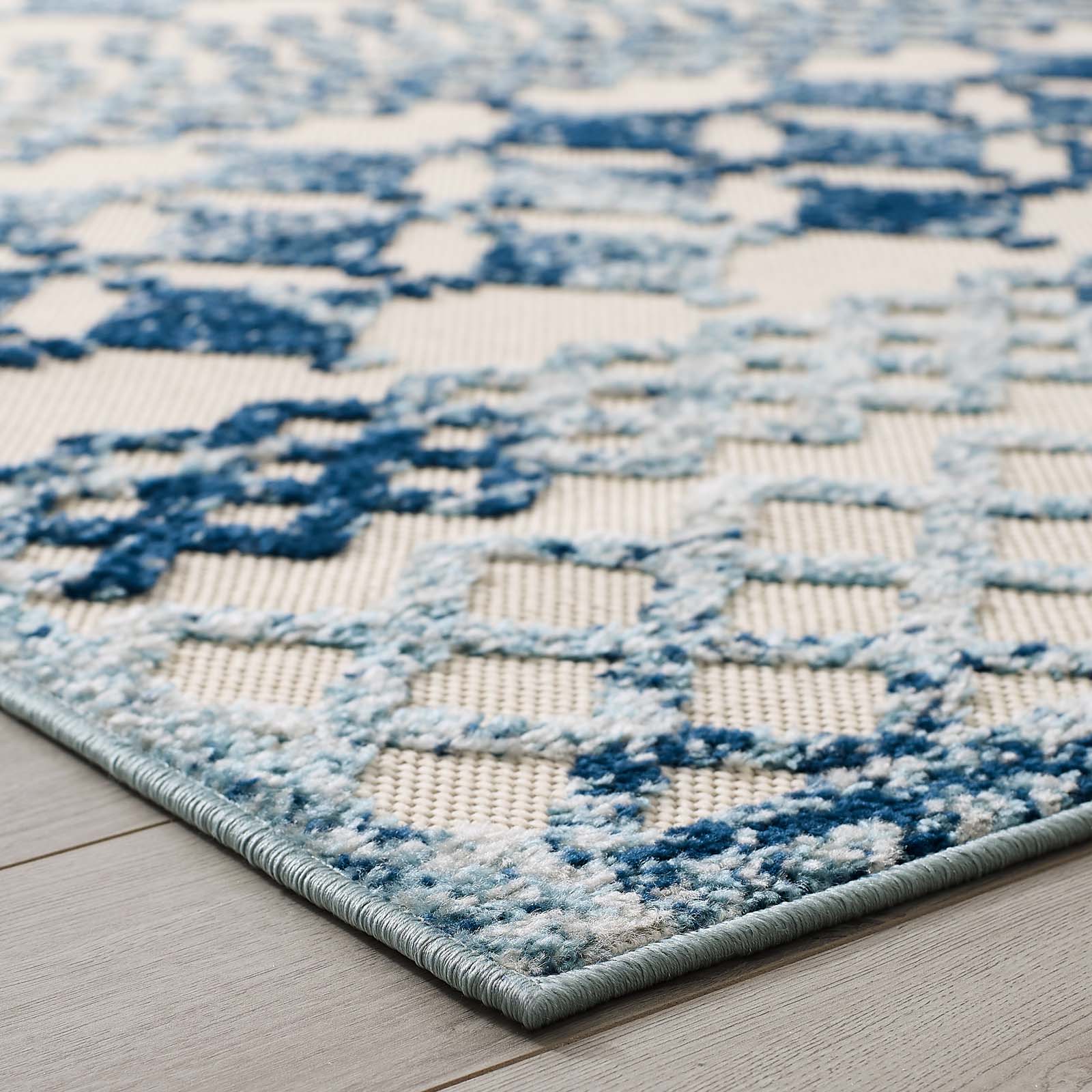 Reflect Giada Abstract Diamond Moroccan Trellis 5x8 Indoor/Outdoor Area Rug by Modway