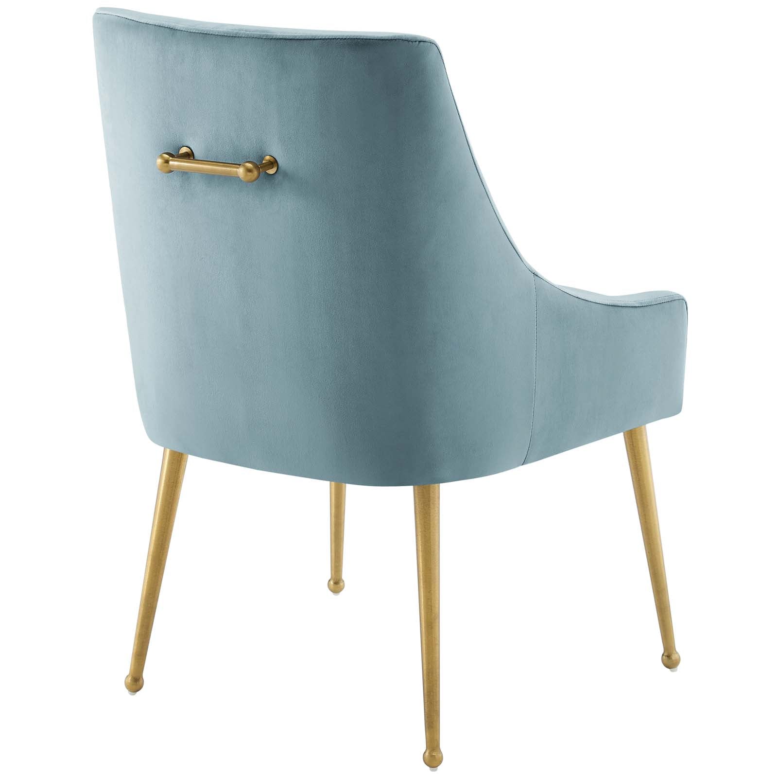 Discern Upholstered Performance Velvet Dining Chair Set of 2 by Modway