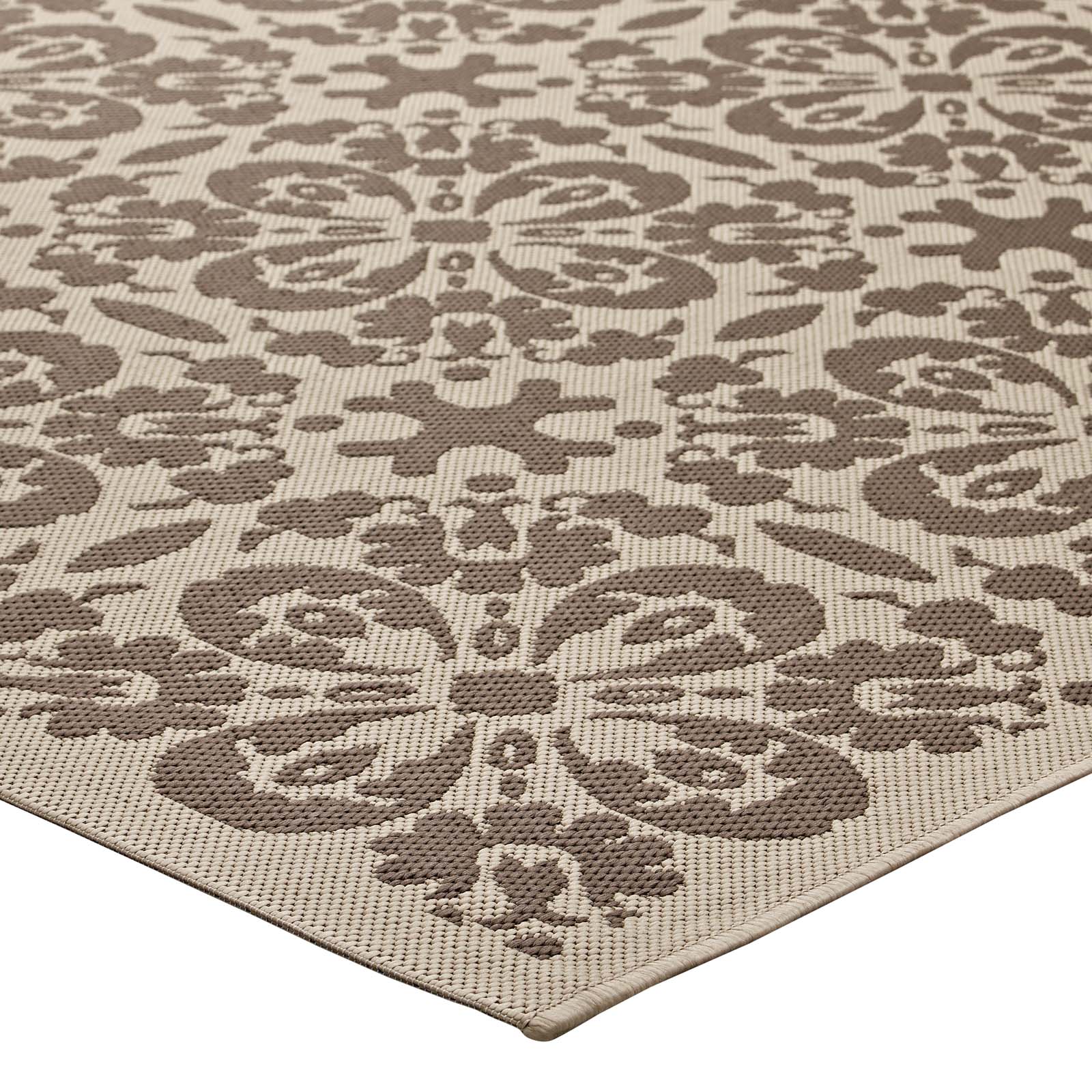 Ariana Vintage Floral Trellis Indoor and Outdoor 8x10 Area Rug by Modway