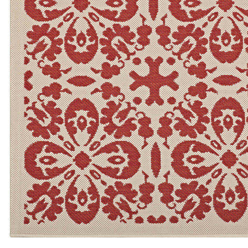 Ariana Vintage Floral Trellis Indoor and Outdoor 5x8 Area Rug by Modway