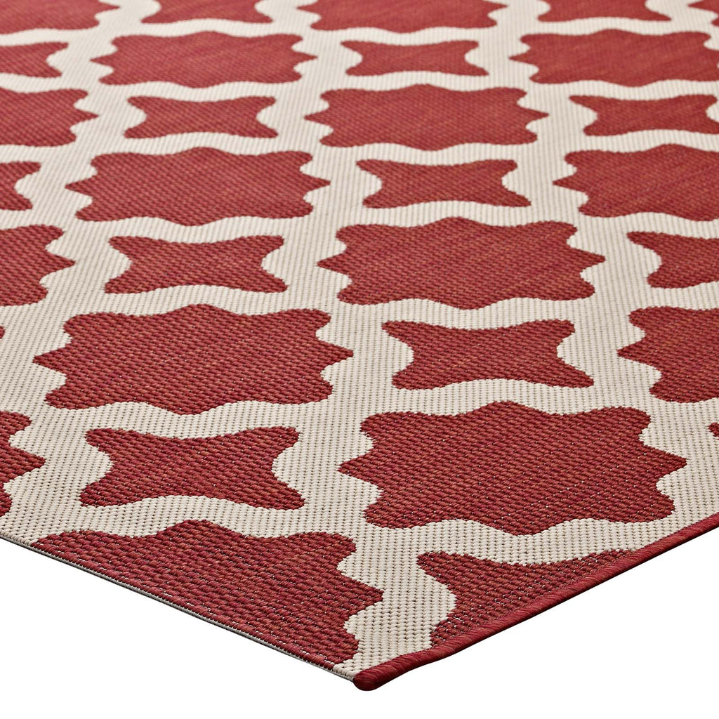 Cerelia Moroccan Trellis Indoor and Outdoor 5x8 Area Rug by Modway