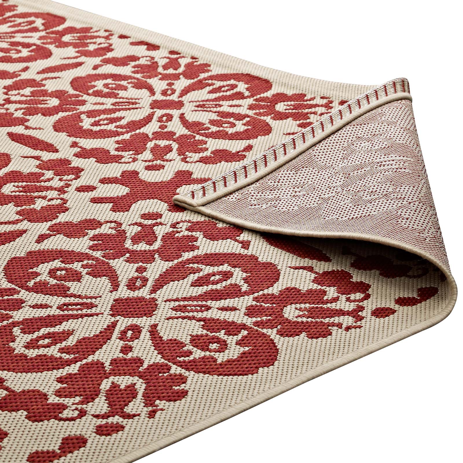 Ariana Vintage Floral Trellis Indoor and Outdoor 5x8 Area Rug by Modway