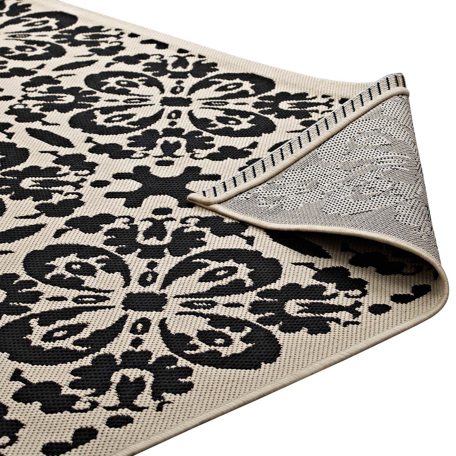 Ariana Vintage Floral Trellis Indoor and Outdoor 5x8 Area Rug by Modway