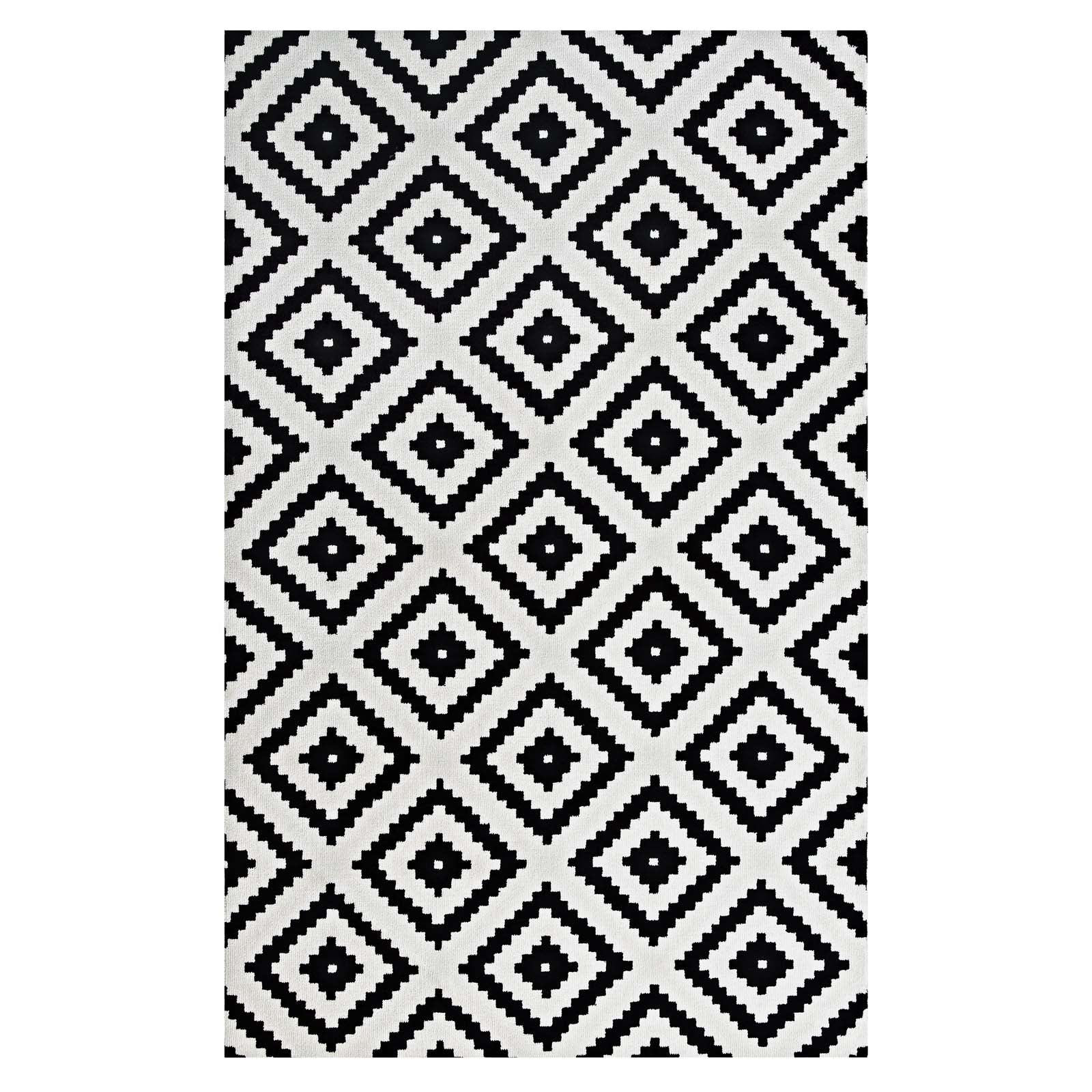 Alika Abstract Diamond Trellis 8x10 Area Rug by Modway