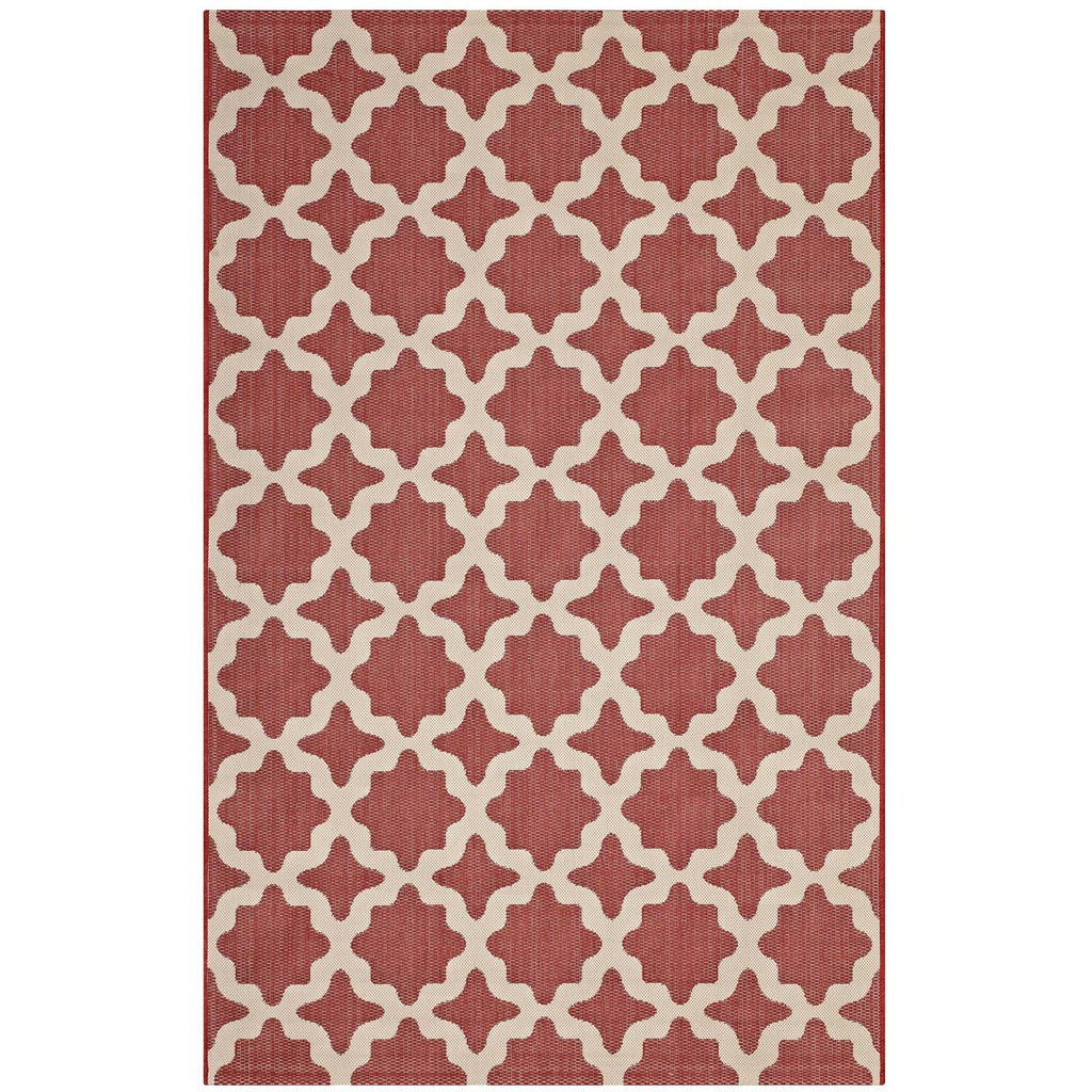 Cerelia Moroccan Trellis Indoor and Outdoor 5x8 Area Rug by Modway