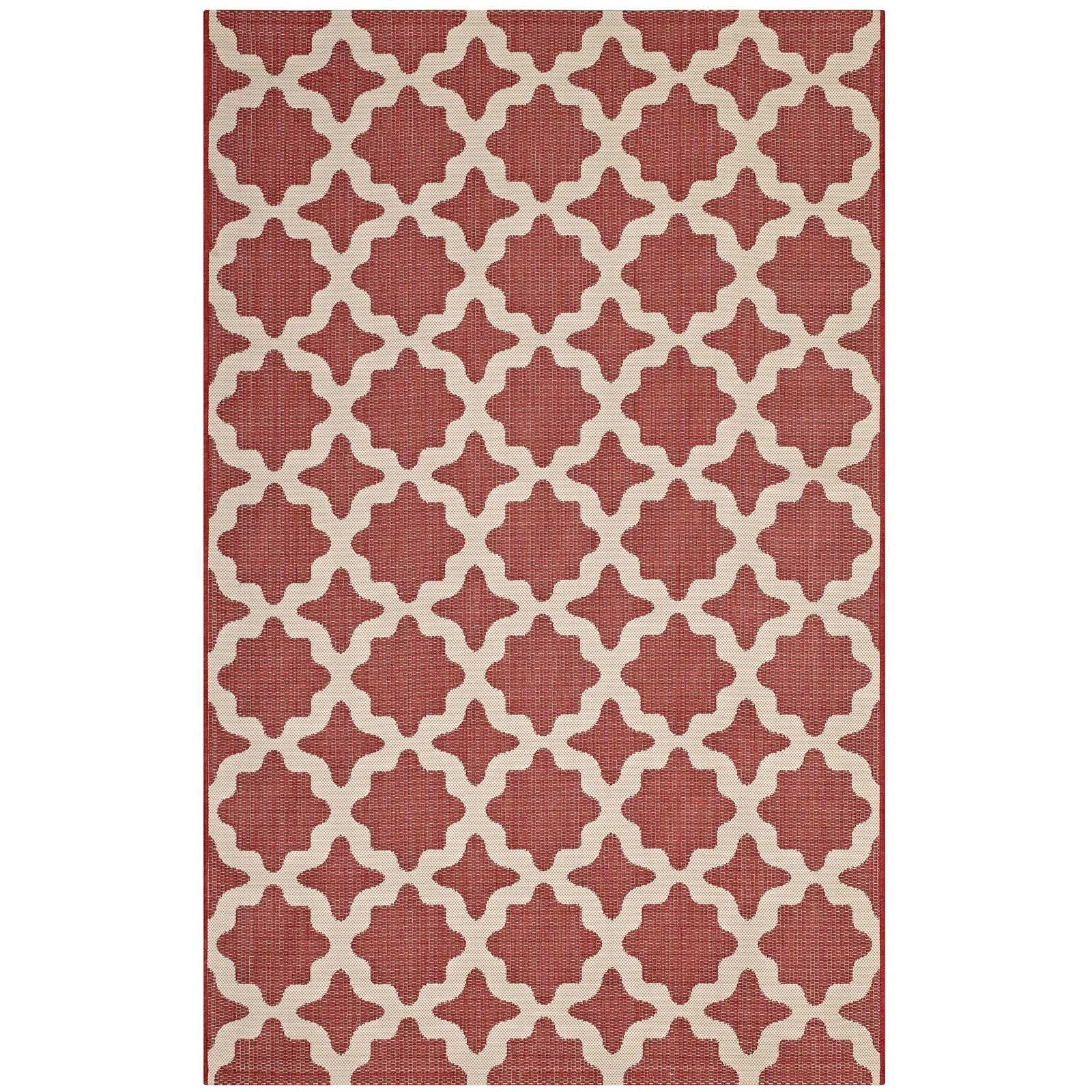 Cerelia Moroccan Trellis Indoor and Outdoor 5x8 Area Rug by Modway