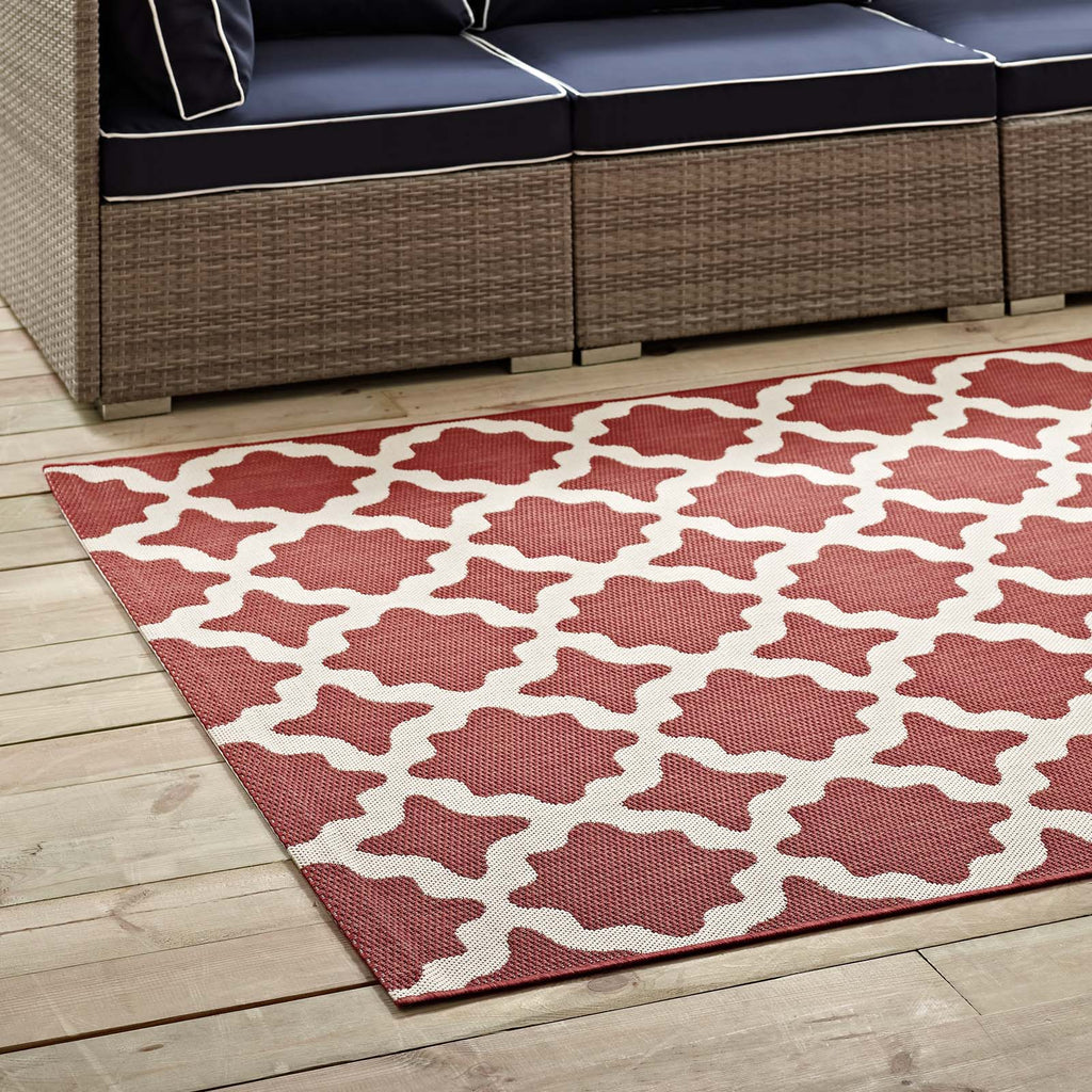 Cerelia Moroccan Trellis Indoor and Outdoor 5x8 Area Rug by Modway