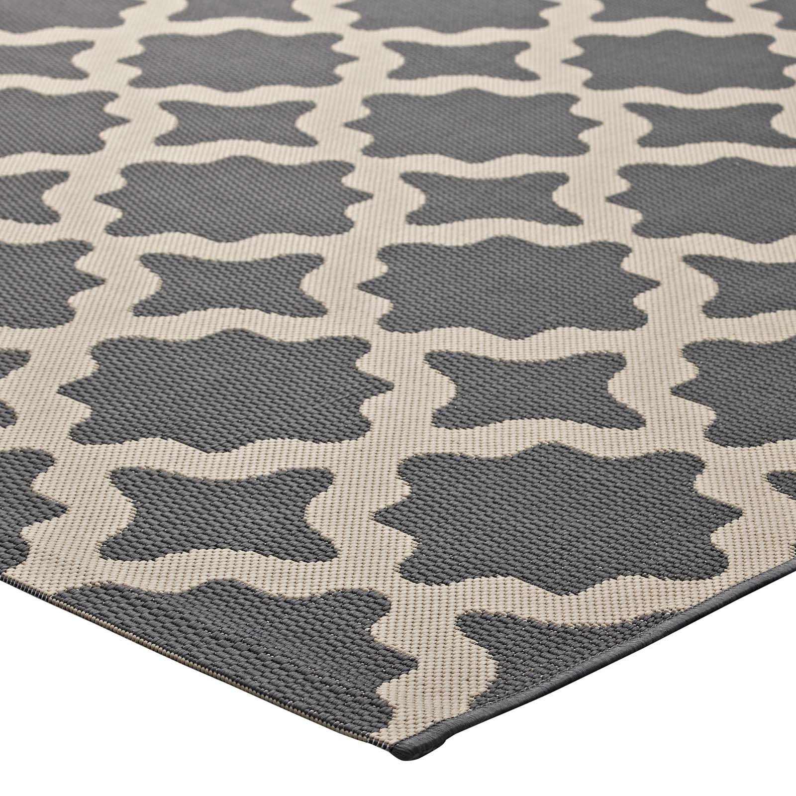 Cerelia Moroccan Trellis Indoor and Outdoor 8x10 Area Rug by Modway