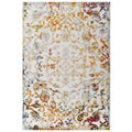 Reflect Primrose Ornate Floral Lattice 8x10 Indoor/Outdoor Area Rug by Modway