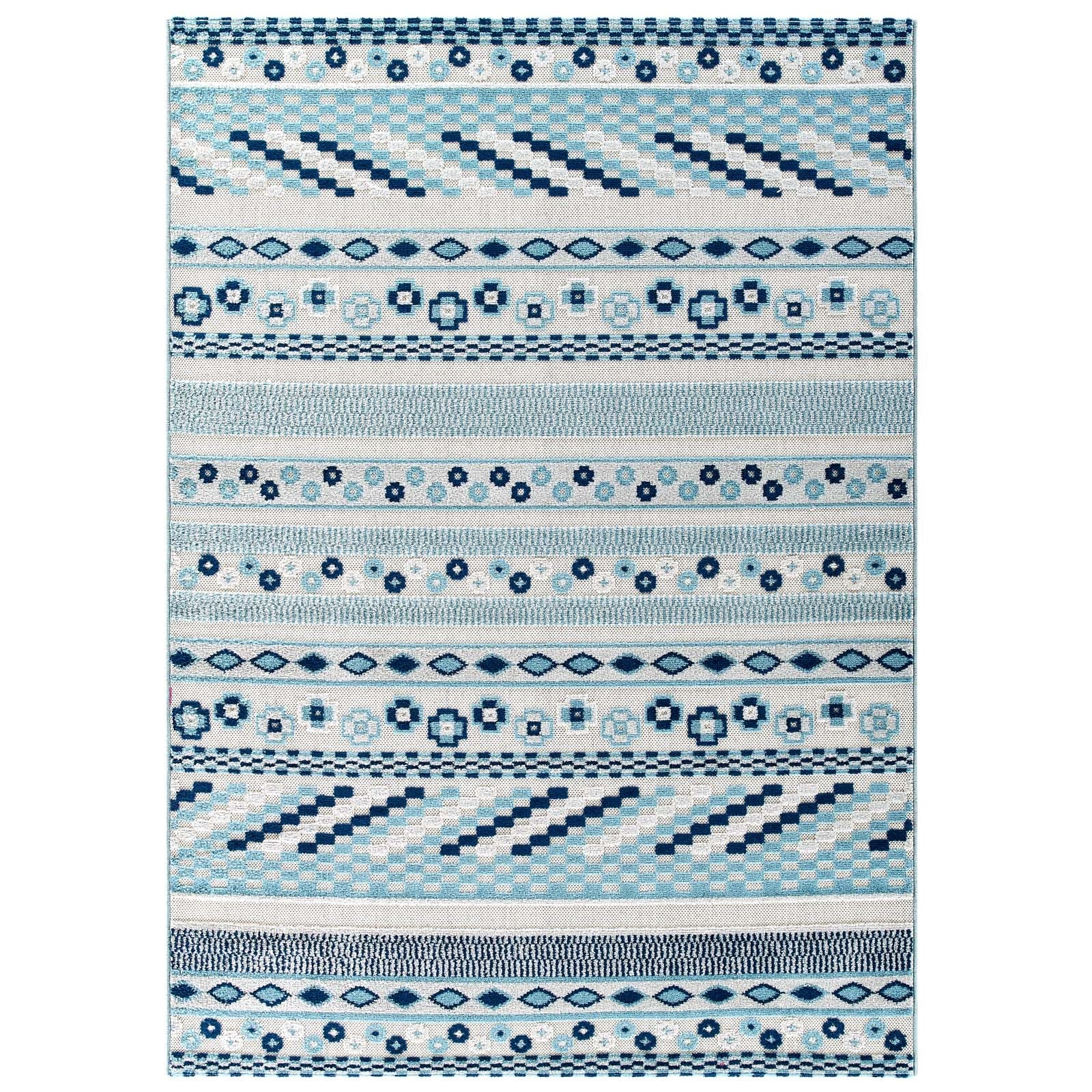 Reflect Cadhla Vintage Abstract Geometric Lattice 5x8 Indoor and Outdoor Area Rug by Modway