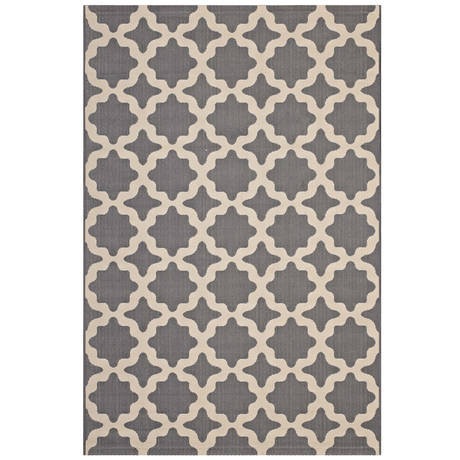 Cerelia Moroccan Trellis Indoor and Outdoor 8x10 Area Rug by Modway