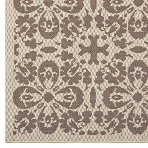 Ariana Vintage Floral Trellis Indoor and Outdoor 8x10 Area Rug by Modway