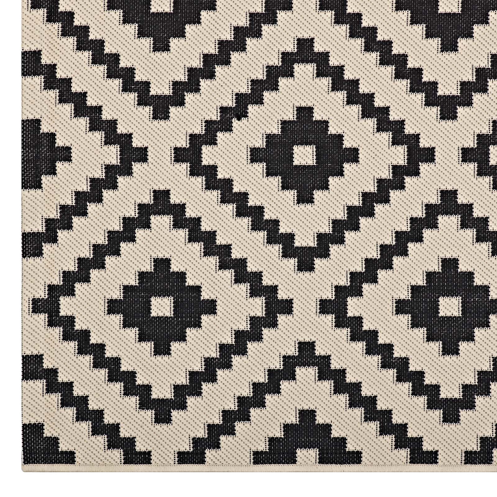 Perplex Geometric Diamond Trellis Indoor and Outdoor 5x8 Area Rug by Modway