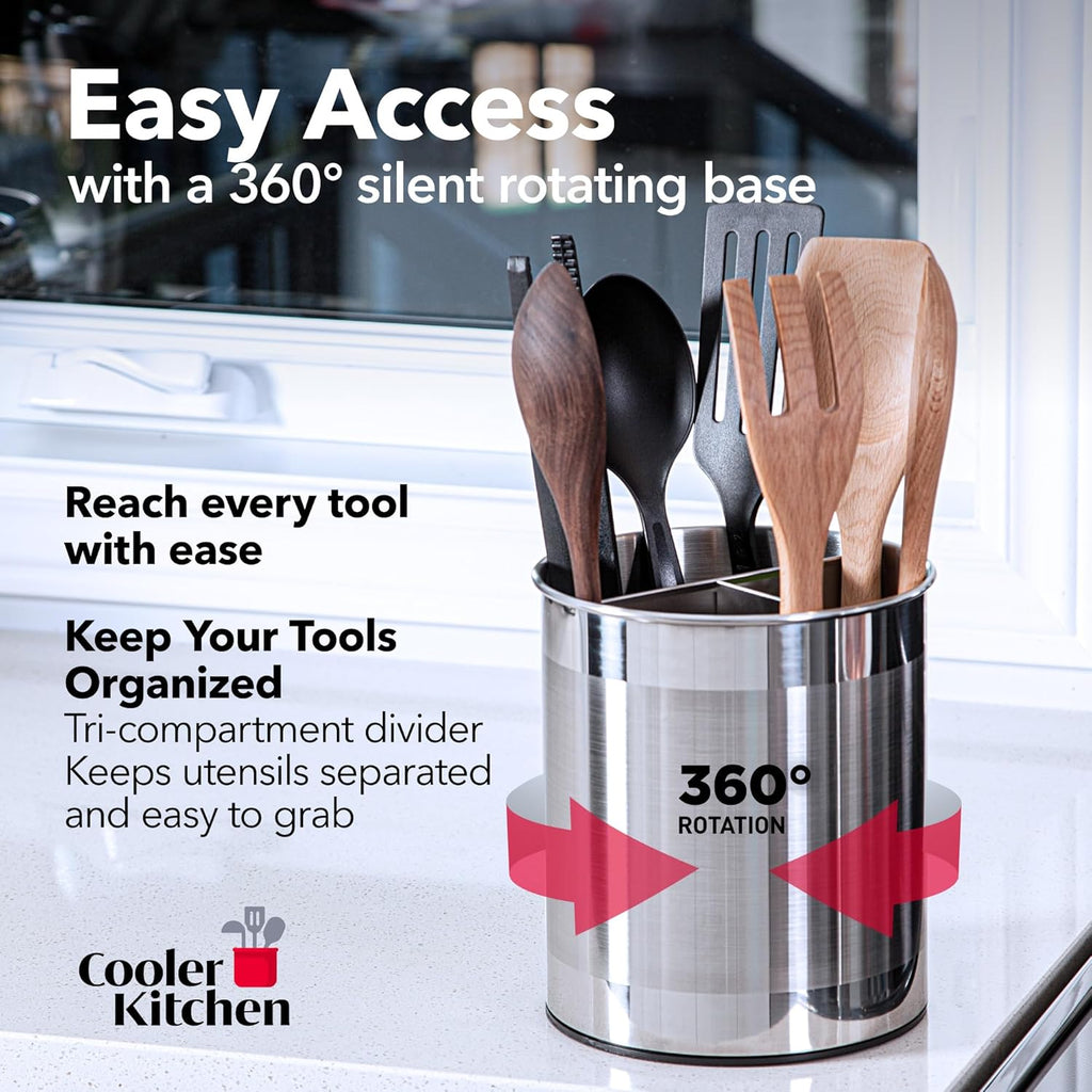 Rotating Utensil Holder — Metal