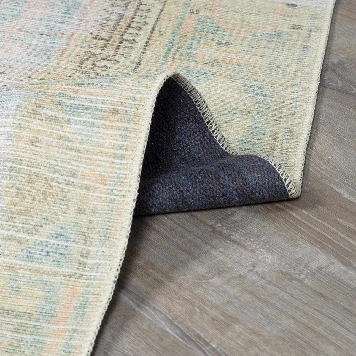 Light Olive Baloy Washable 7ft Runner Rug