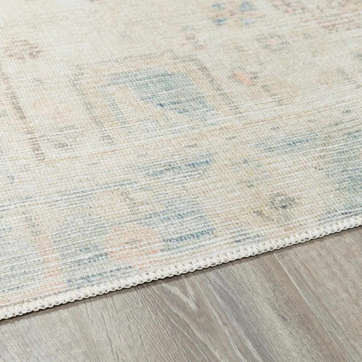 Light Olive Baloy Washable 7ft Runner Rug