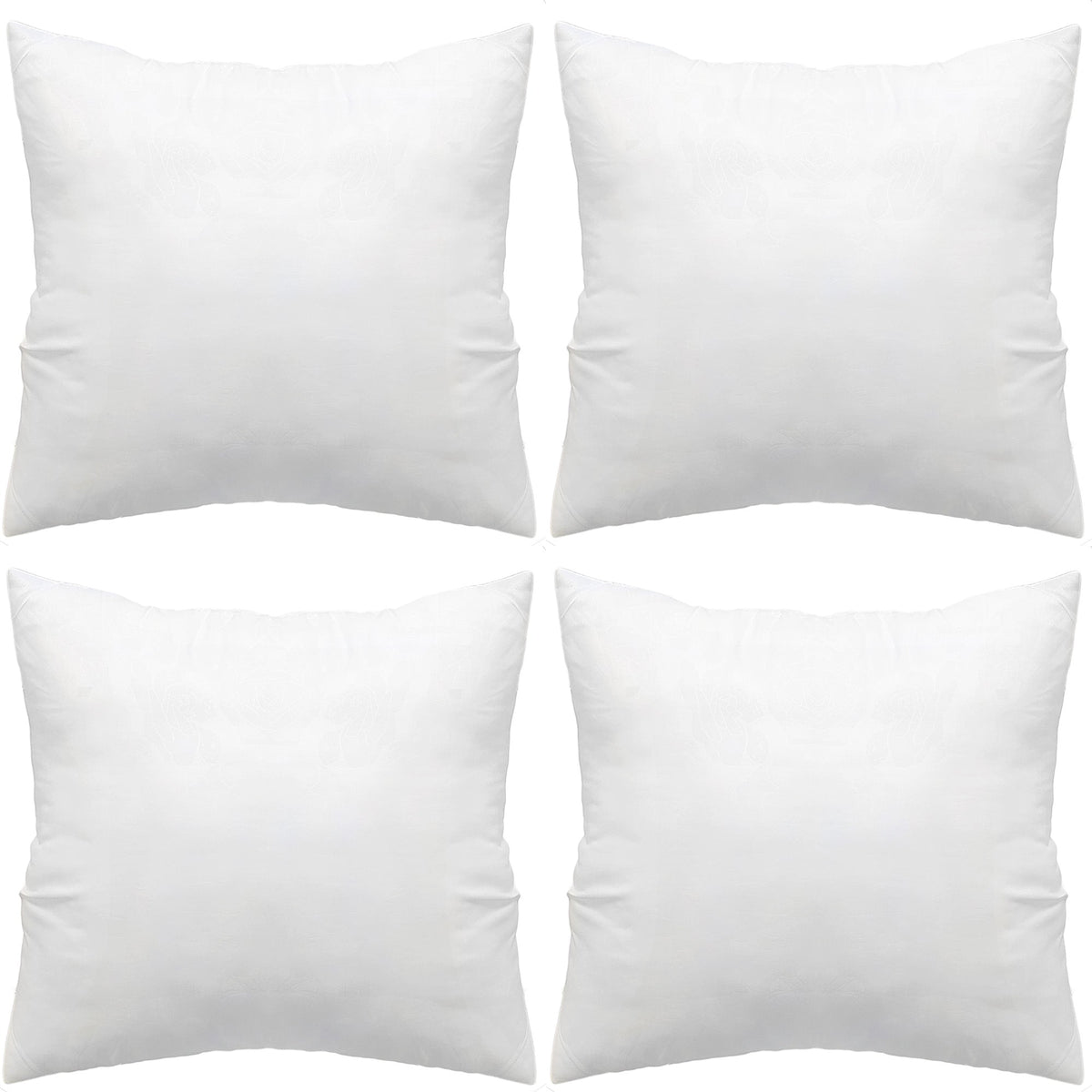 4pcs Throw Pillow Inserts, Square Cushion Inner Soft Fluffy Plump Stuffer Cushion Pillow Core White Pillow Inserts Christmas Decor Halloween Decor Bed Sofa Home Decor