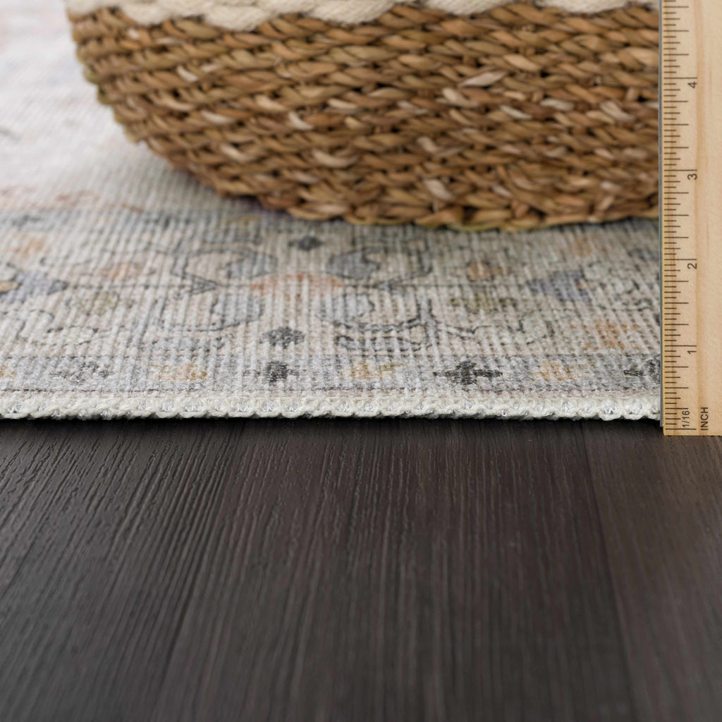 Beige Beckett Washable 7ft Runner Rug - Clearance