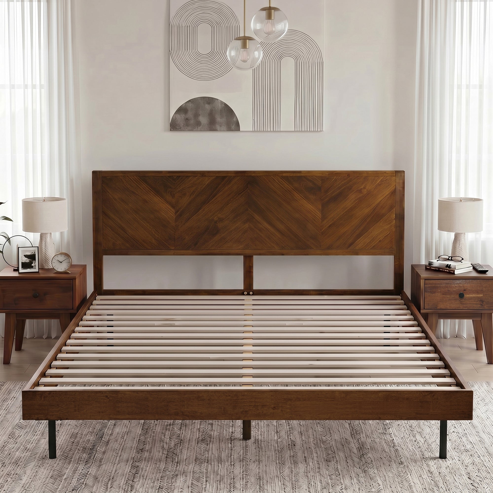 Alander Solid Wood Bed Frame