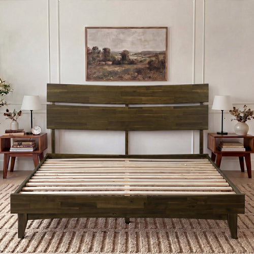 Aurora Solid Wood Bed Frame
