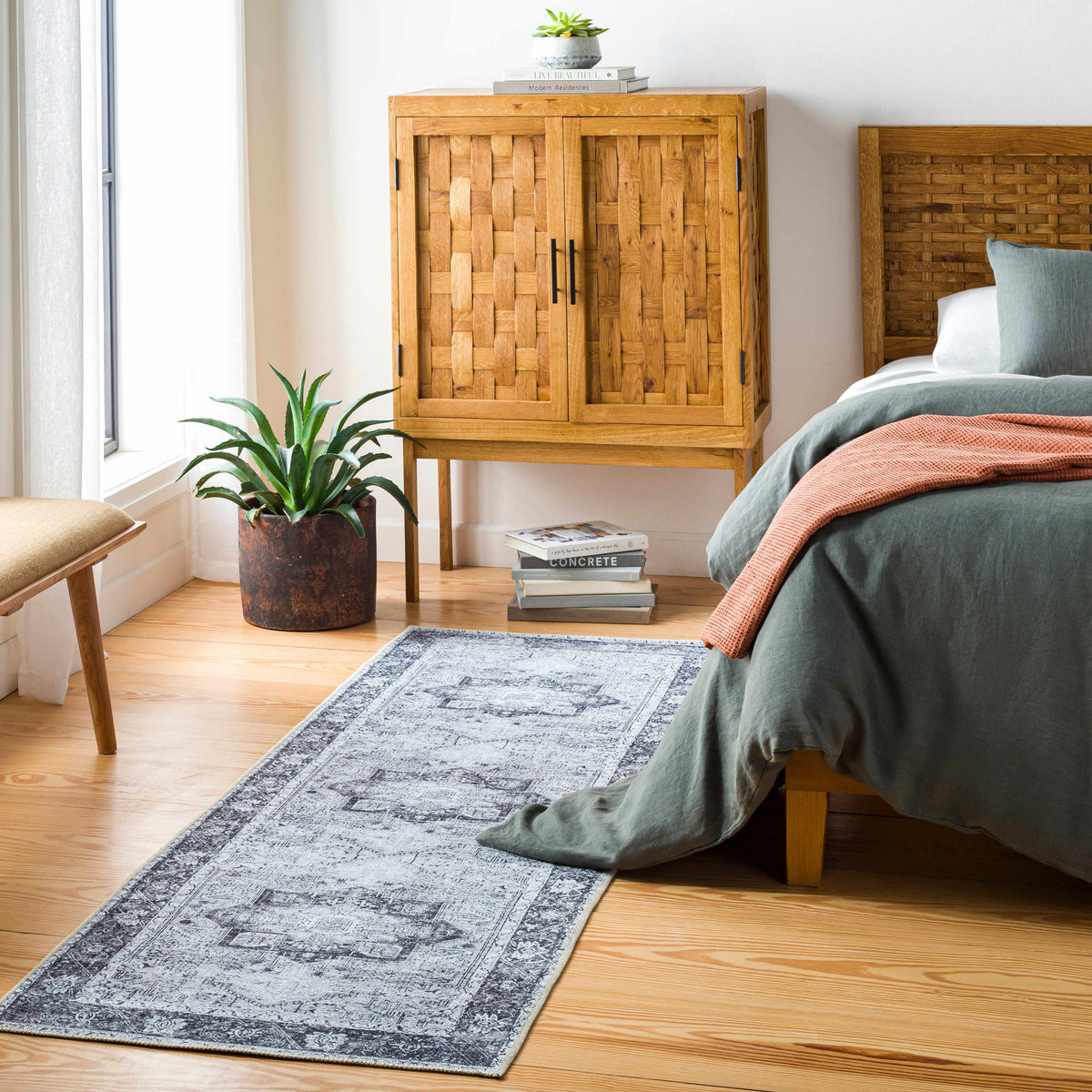 Kyan Washable Runner Rug - Clearance