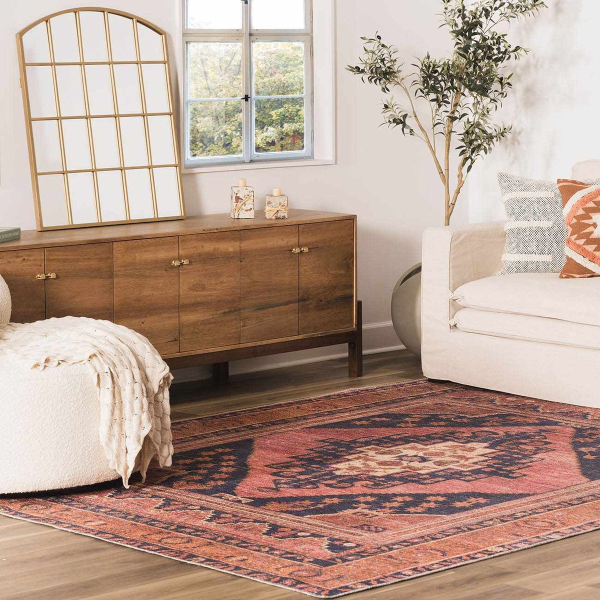 Malamote Washable 7ft Runner Rug