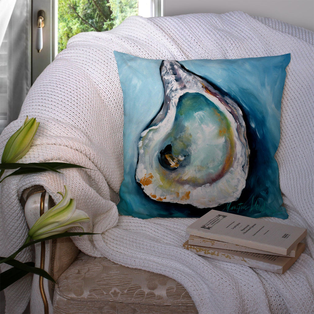 Oyster J Mac Throw Pillow - 14x14 Decorative Pillow – Art for Your Home & Patio MW1332PW1414