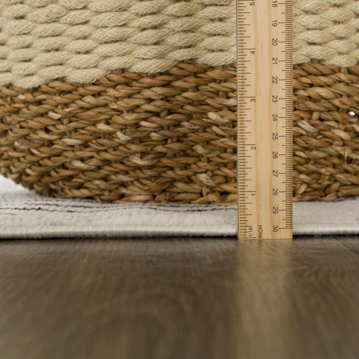 Angus Abstract Black and White Area Rug