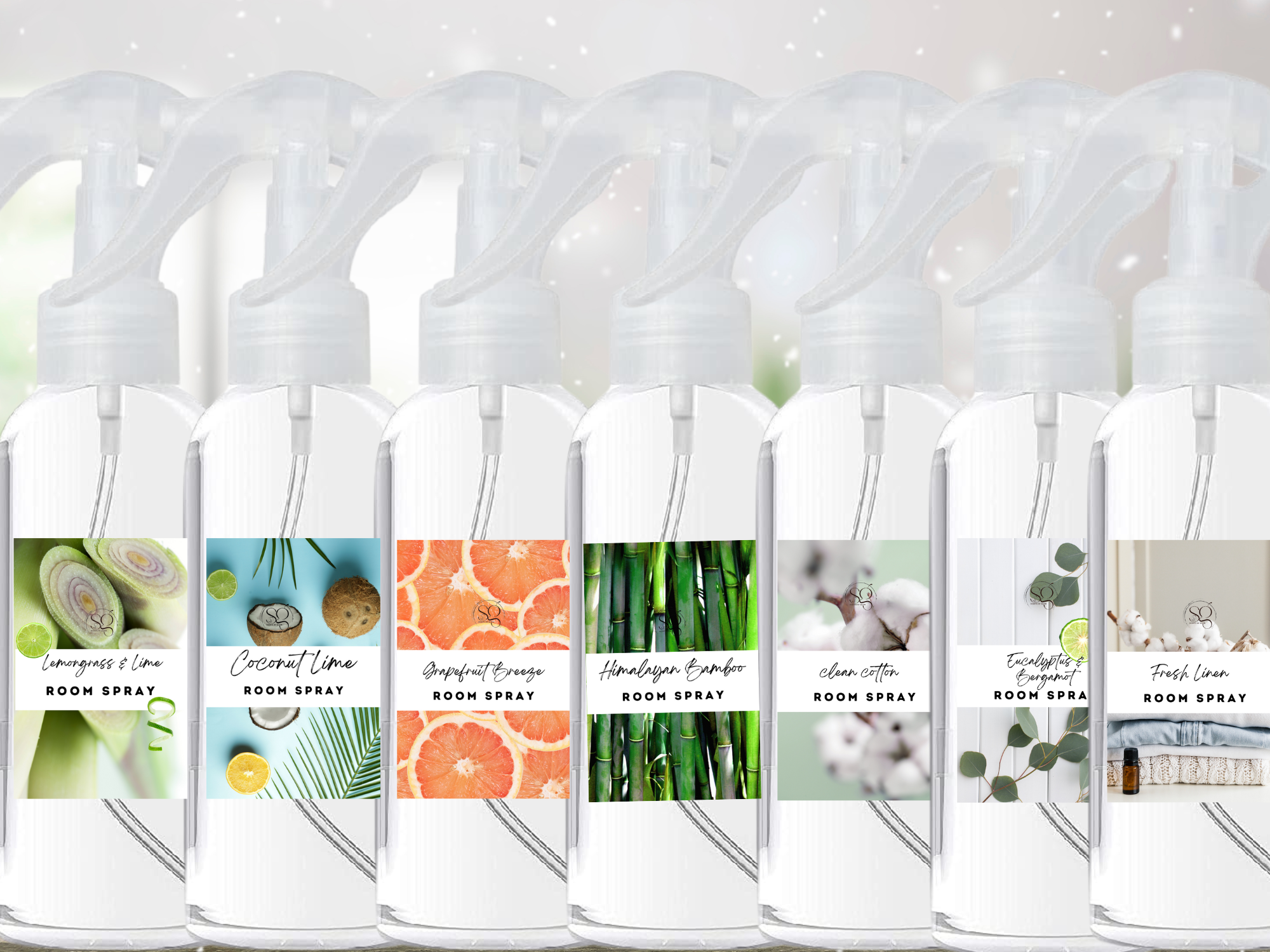 Citrus & Bright Room and linen Spray Collection – Uplifting Scents of Lemon, Grapefruit, Orange Blossom, and Bergamot 4oz