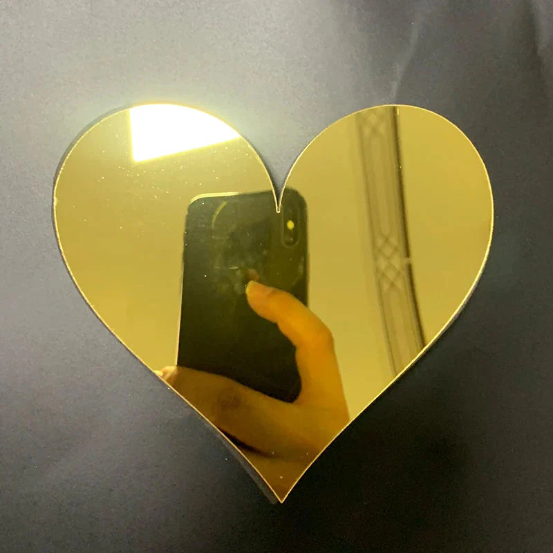Gold Mirror 3D Letter Wall Stickers – Acrylic Peel & Stick Decor