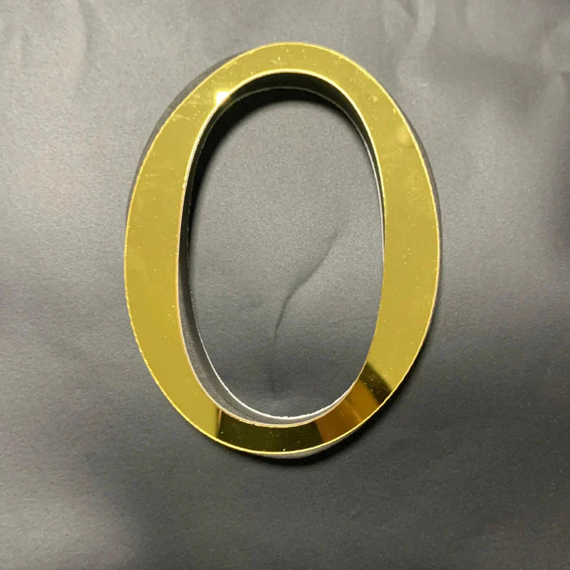 Gold Mirror 3D Letter Wall Stickers – Acrylic Peel & Stick Decor