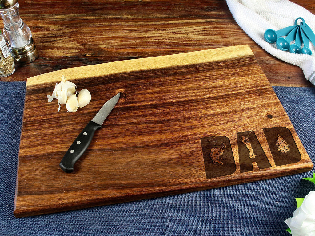 Large Live Edge Square End Board