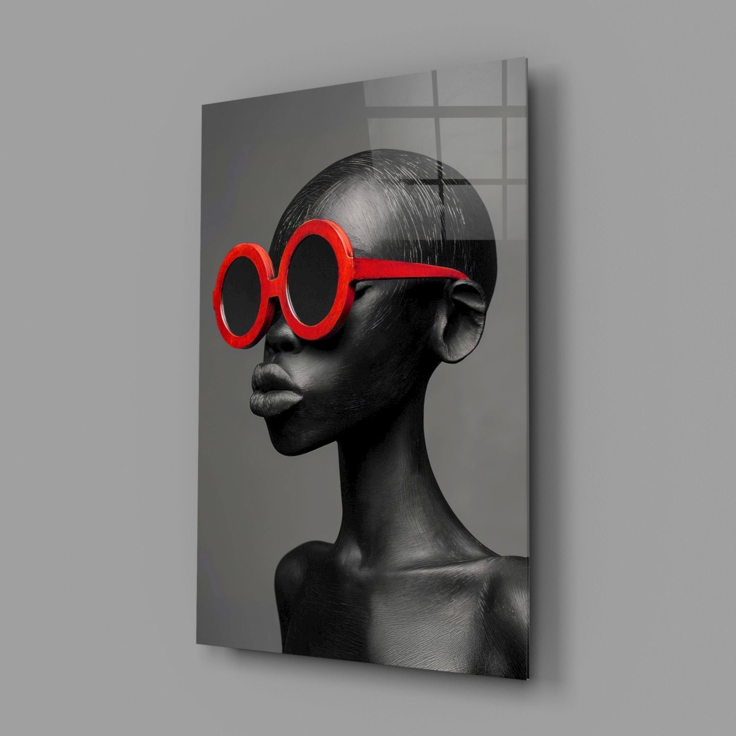 Faces of Colors Glass Wall Art || Designer Collection