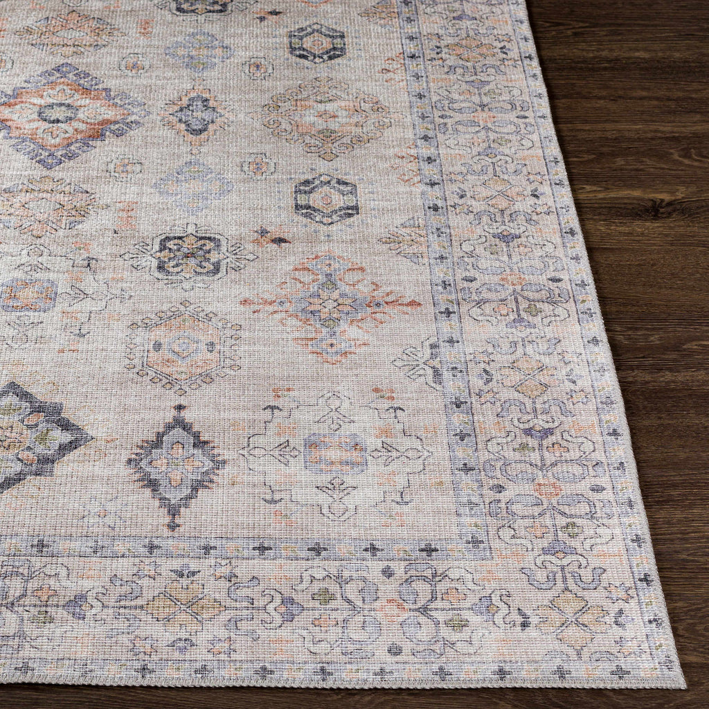 Beige Beckett Washable 7ft Runner Rug - Clearance
