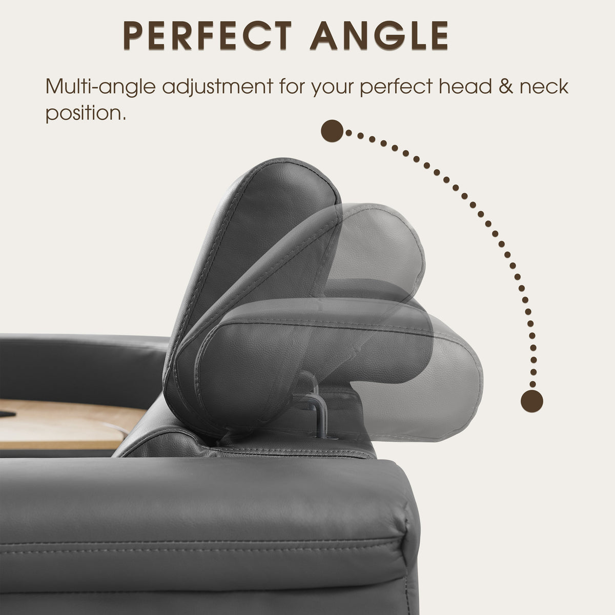 5-Seater Air Leather L-Shaped Powered Recliner Sofa Set