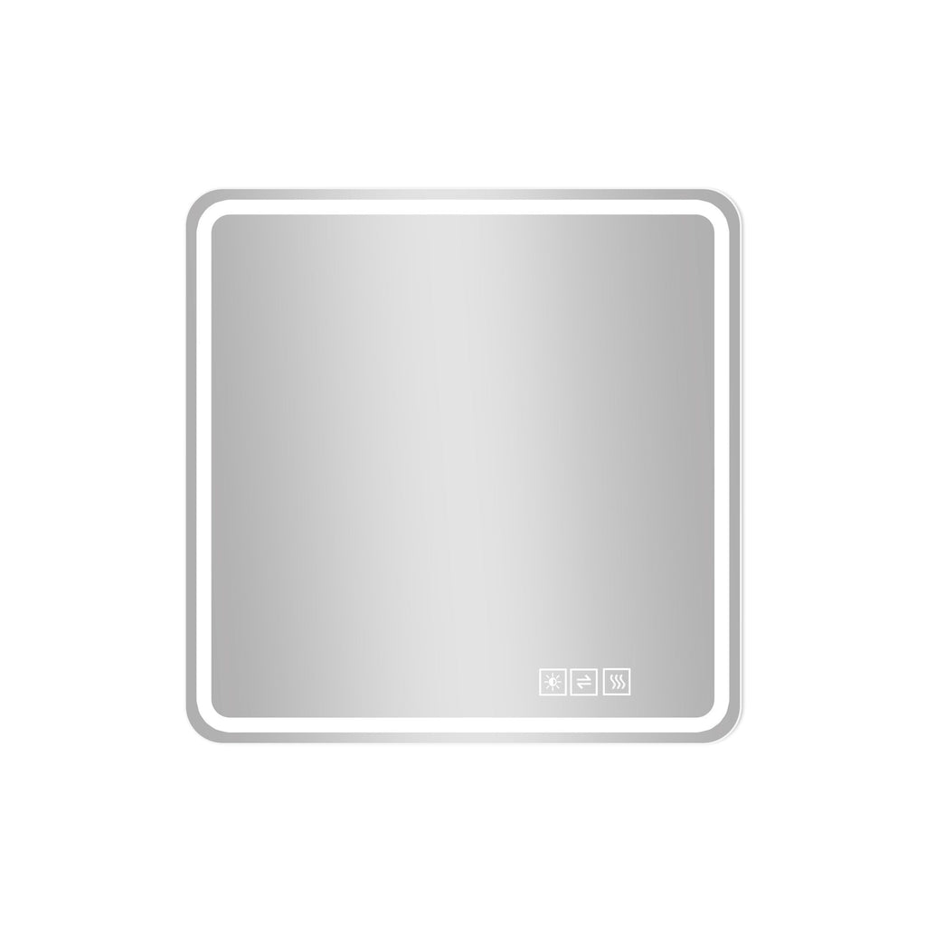 LED Bathroom Mirror, Anti Explosion Glass, Rust Resistant, Anti Fog, Tri Color