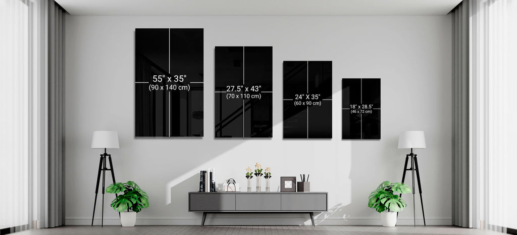 Get Shit Done Bold Black Glass Wall Art